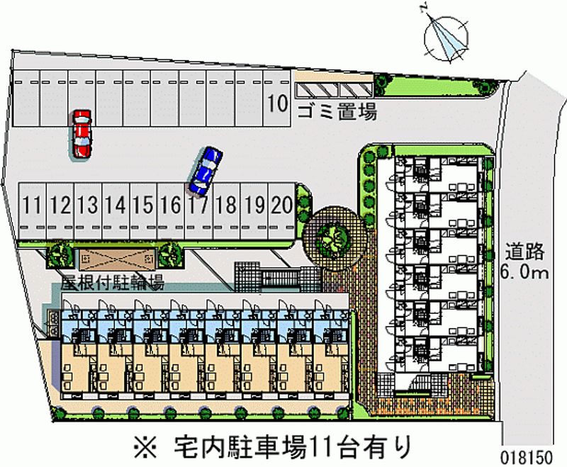 レオパレスＬＩＧＨＴＨＩＬＬⅡ 月極駐車場