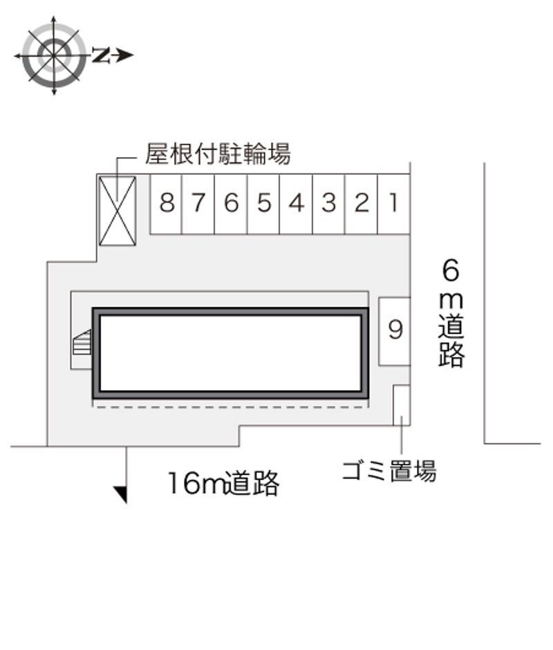 レオパレスとんび 配置図