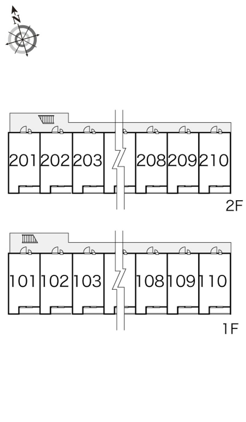 レオパレス沼南６ 間取配置図