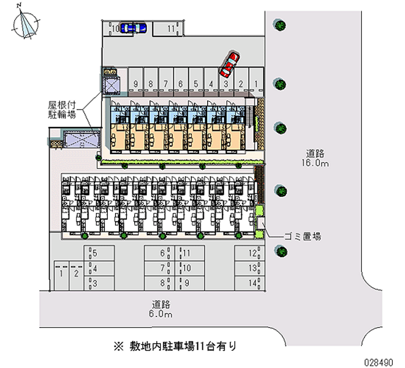 レオパレストキ 月極駐車場