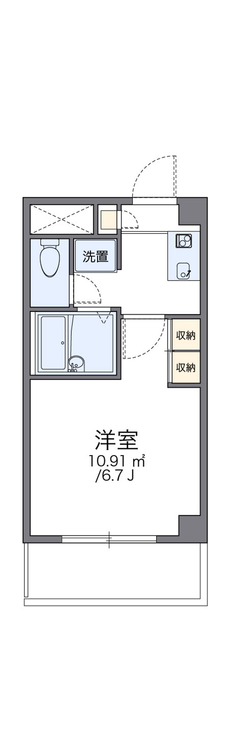 レオパレスひまわり 間取図