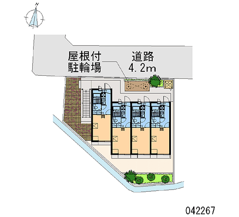 レオパレス寺山町 区画図