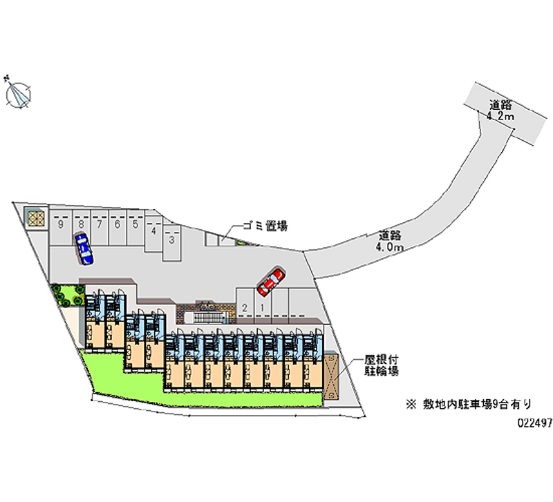 22497 Monthly parking lot