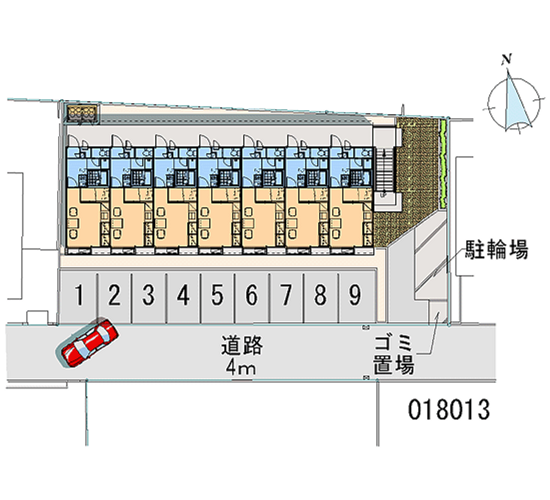 18013 Monthly parking lot