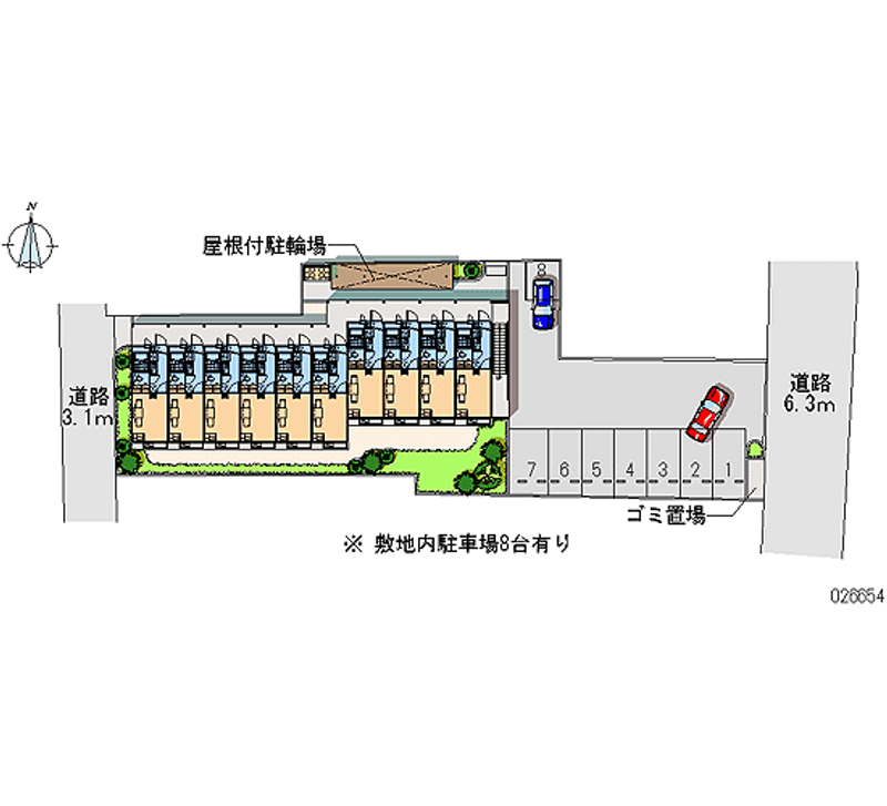 レオパレスパル 月極駐車場