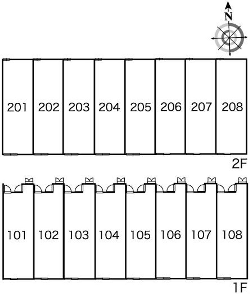 レオパレスジョウナン 間取り配置図