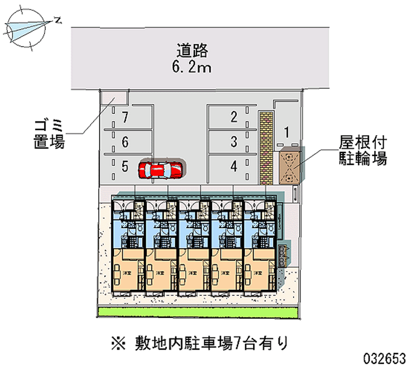 レオパレスクレセント 月極駐車場