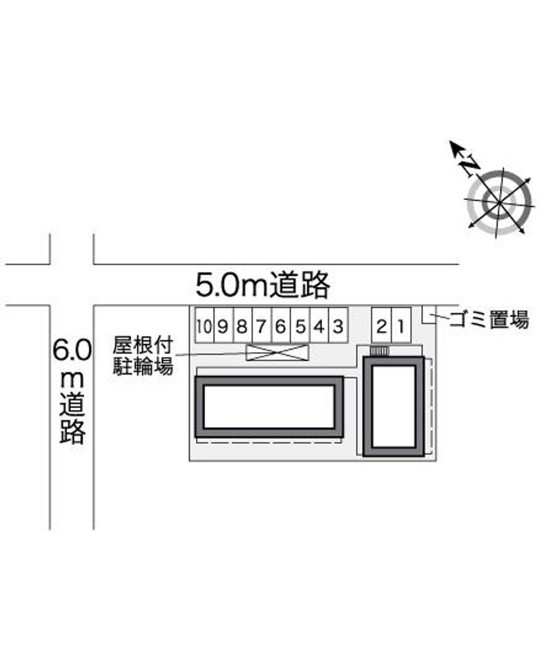 レオパレス花畑 配置図