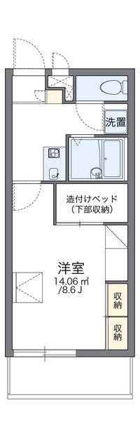 レオパレス松川 間取り図