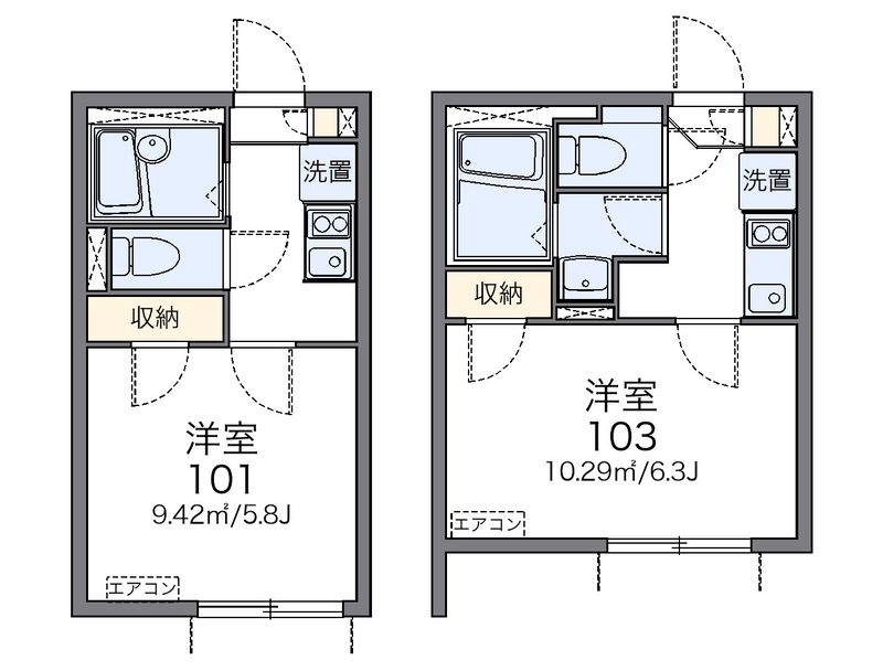 レオネクストクレール大井 間取図