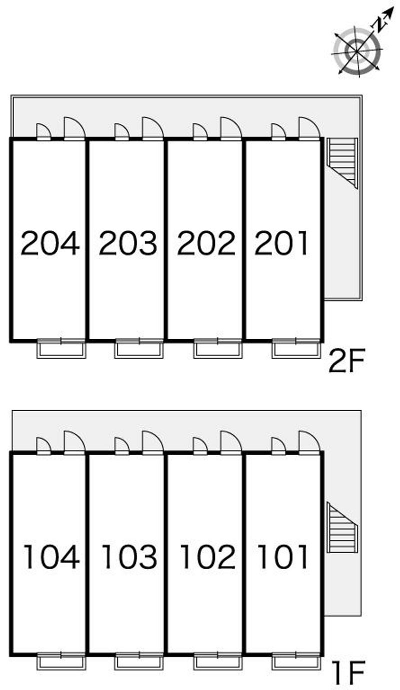 leopalace Higashi Nagaya 户型布局图