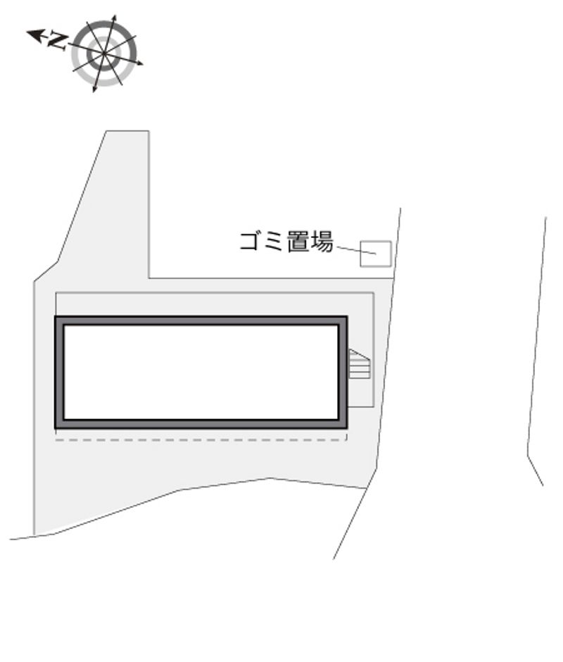 レオパレス佐座ハイツ壱番館 配置図