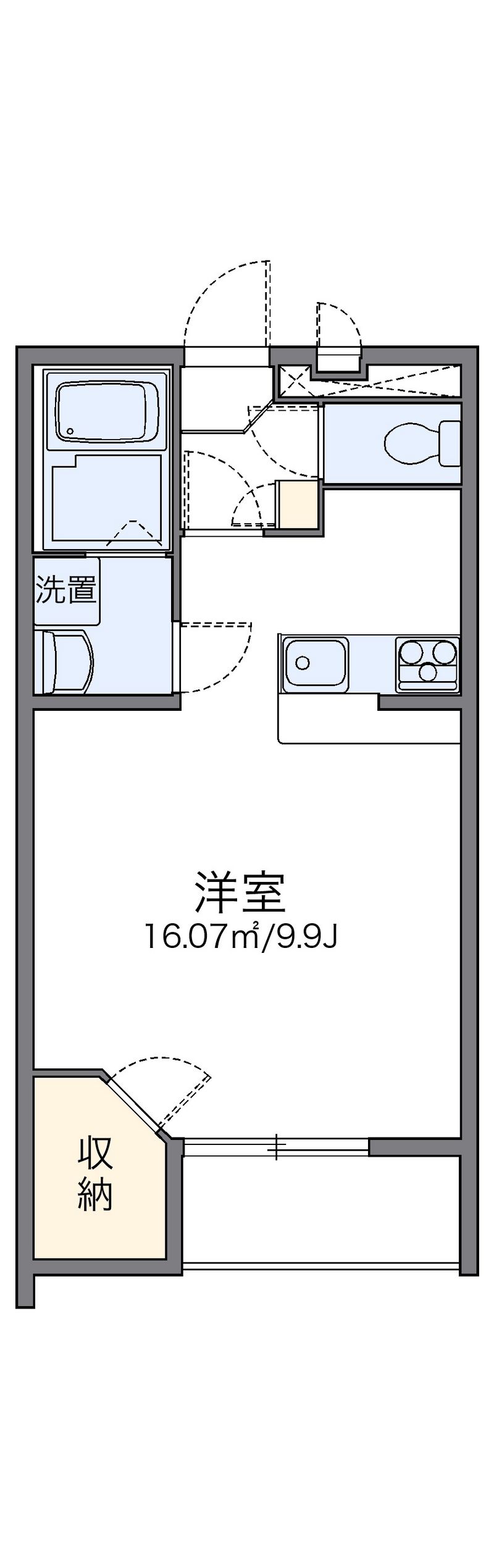 レオパレスサラス 間取図