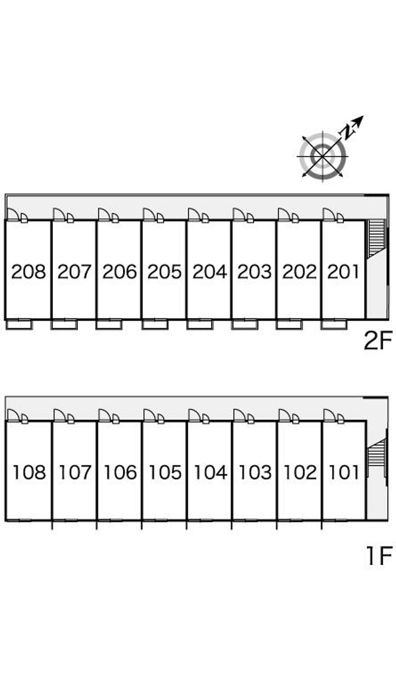 レオパレスあさひ 間取配置図