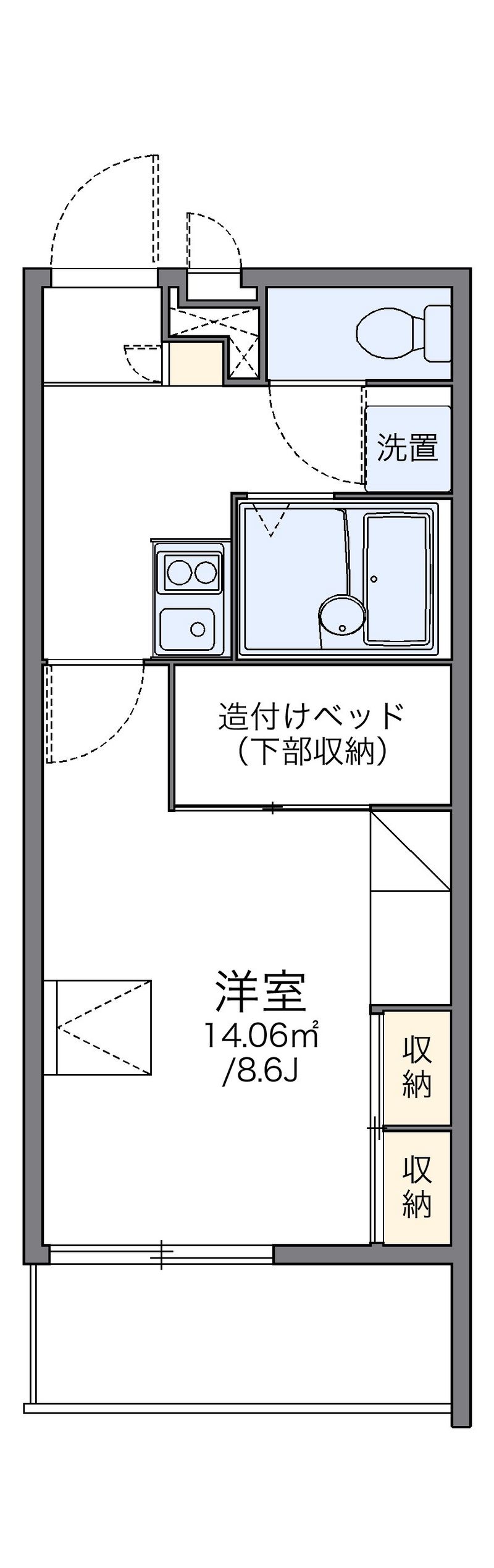 レオパレス福丸Ⅱ 間取り