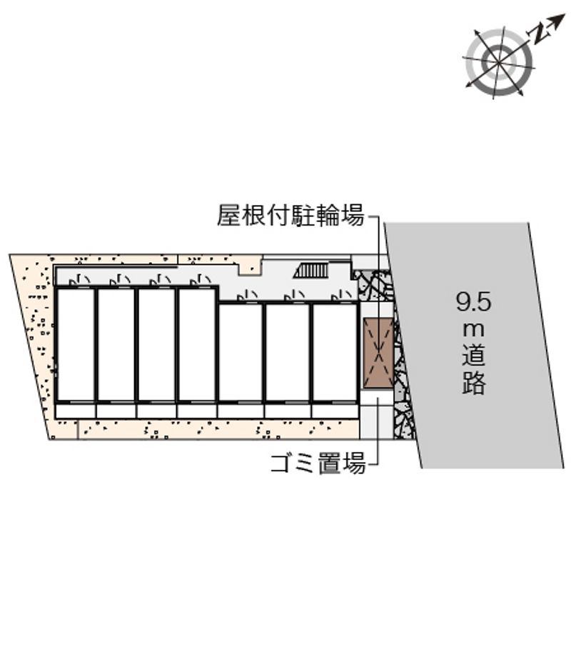 クレイノスペランツァⅠ号館 配置図