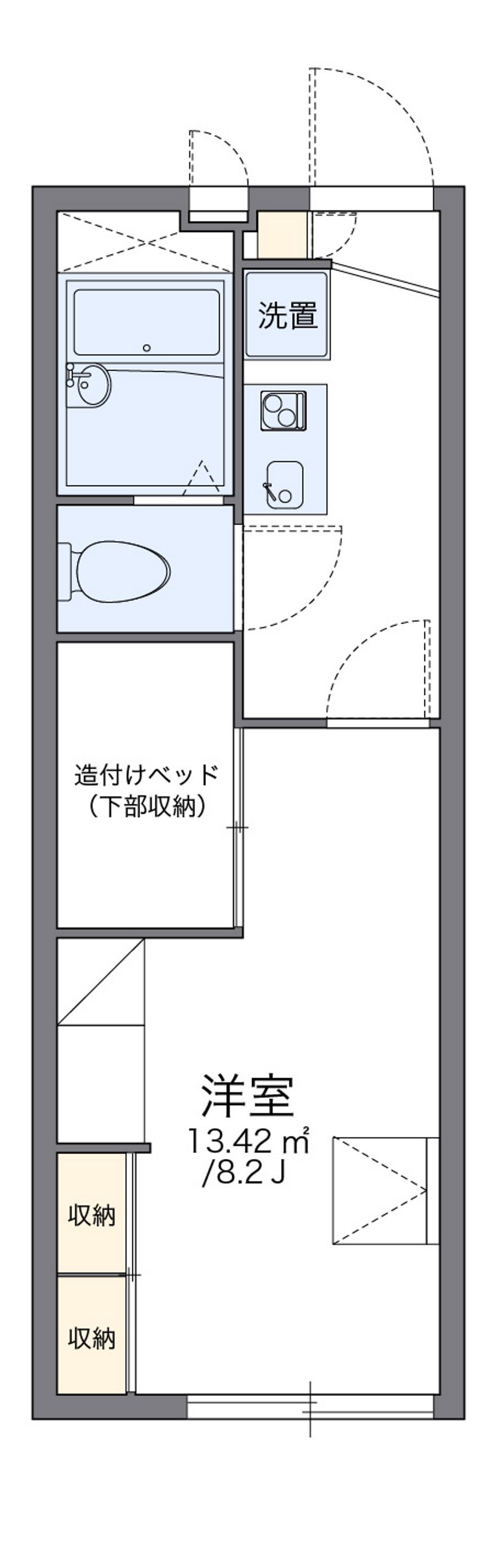 レオパレスサンライズ 間取図