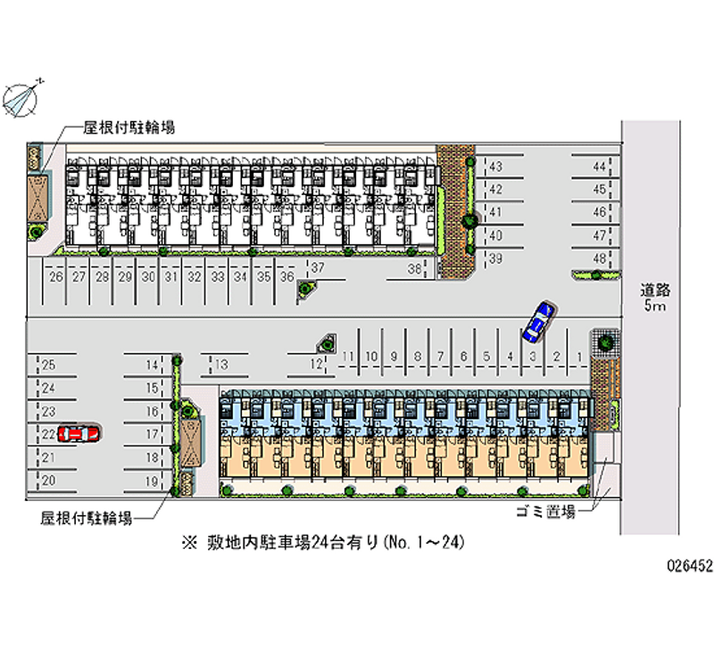 26452 bãi đậu xe hàng tháng