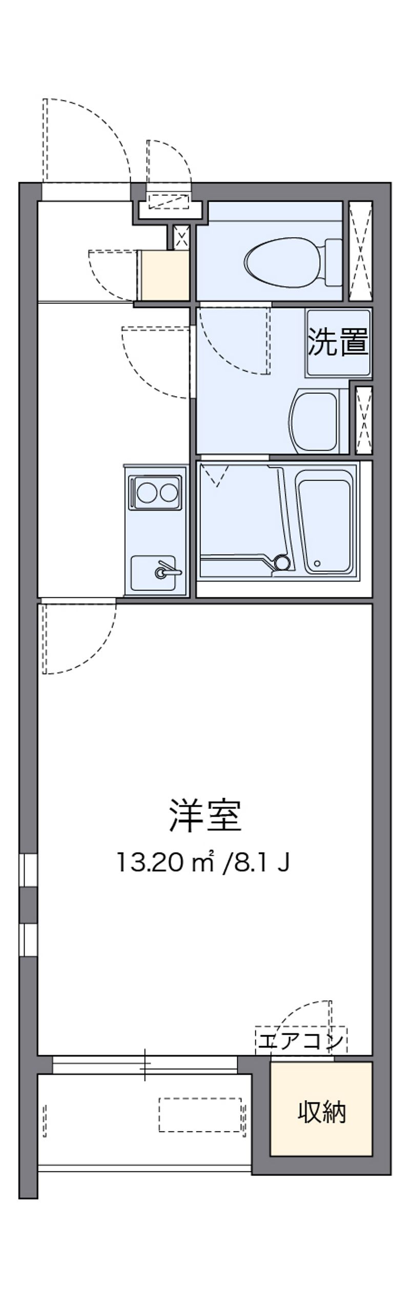 クレイノコンフォール綾部 間取図