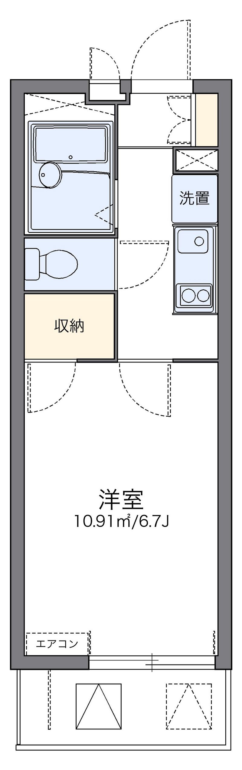 レオパレス大幸 間取図