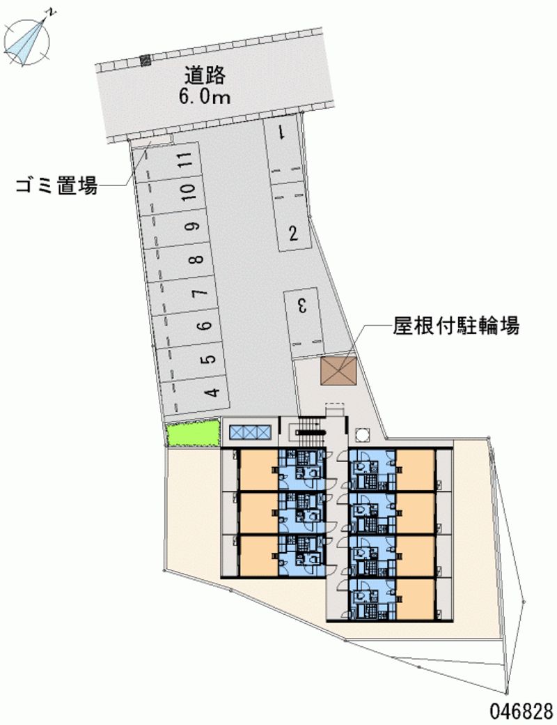 レオパレスキャンパス沖国 月極駐車場