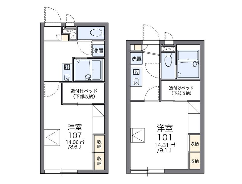 レオパレスチェルキオ 間取図