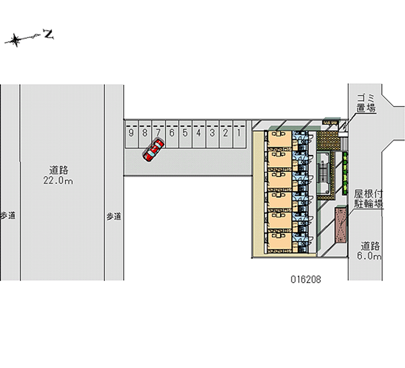 16208 bãi đậu xe hàng tháng