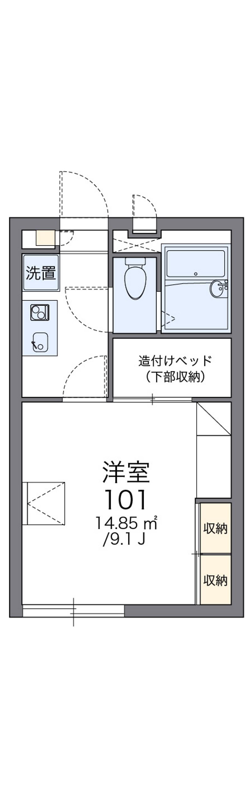 レオパレスＨＡＭＡ 間取図