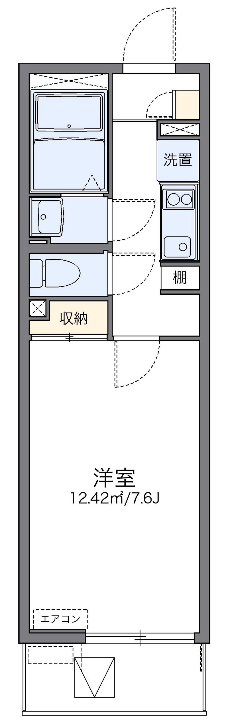 レオネクストアローマ稲毛 間取り