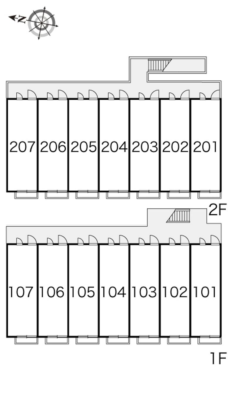 レオパレス桃山 間取り配置図