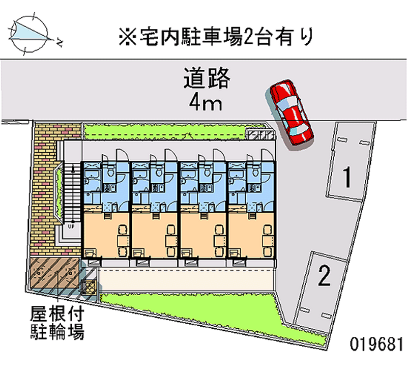 レオパレスブランネージュ 月極駐車場