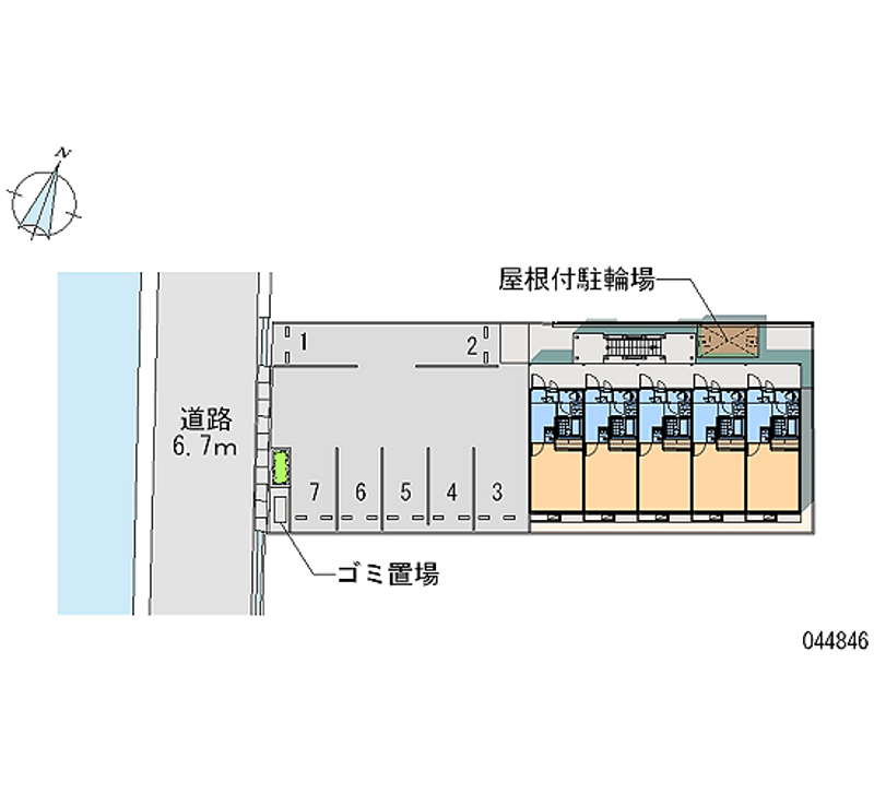 レオパレスひまわり 月極駐車場