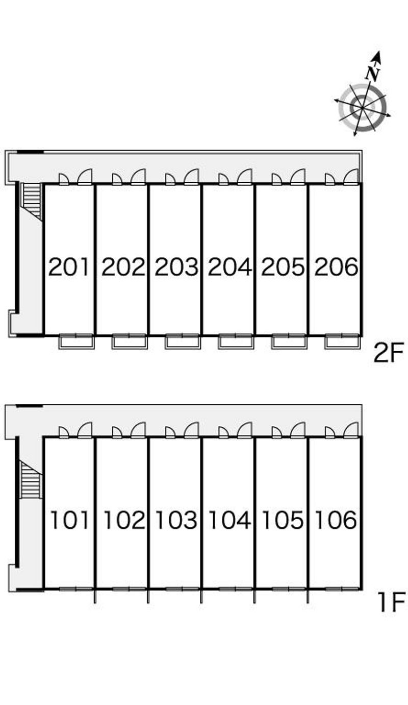 レオパレスメゾン枝松 間取配置図