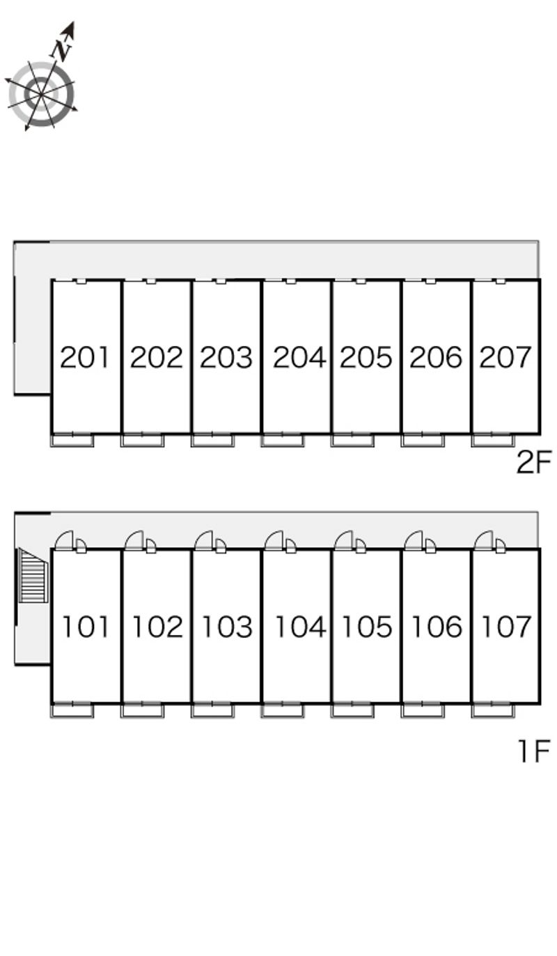レオパレス筑西西 間取り配置図