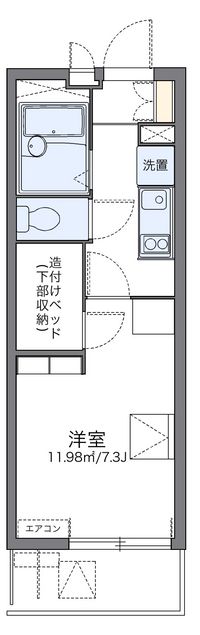 レオパレス光 間取り図