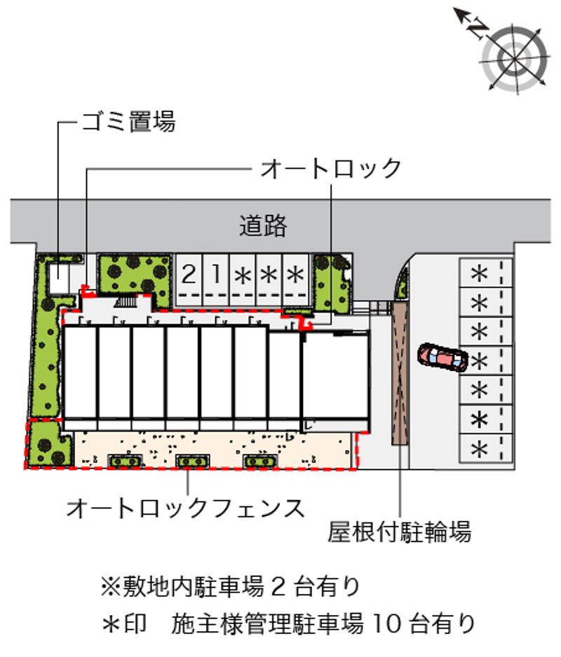 ミランダＣＯＵＲＴ　恋ヶ窪 配置図