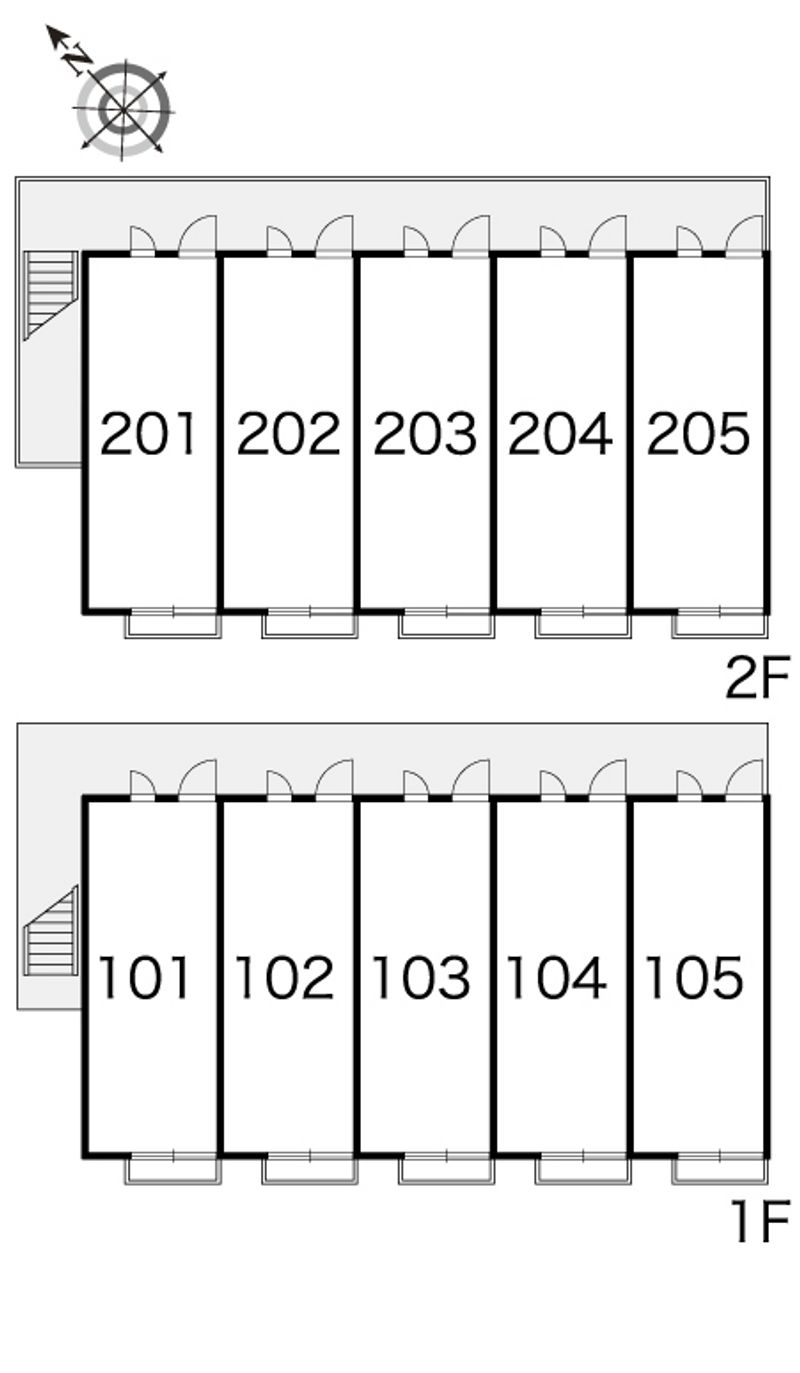 レオパレスアミティエⅡ 間取り配置図