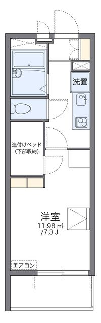 レオパレス隼Ⅳ 間取り図