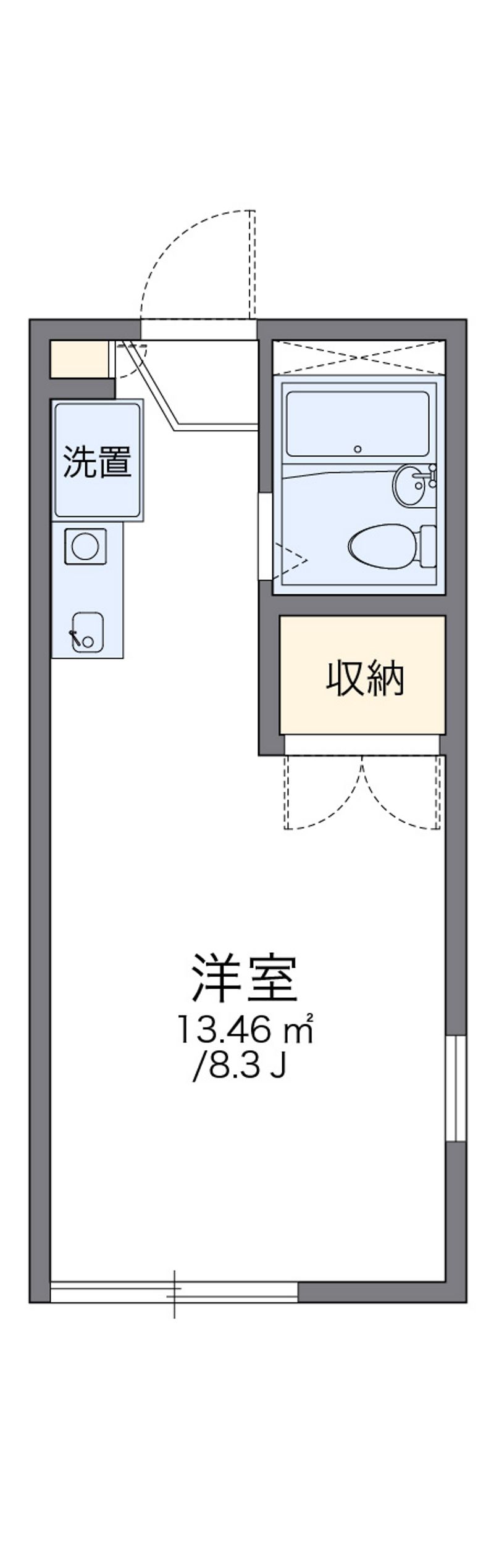 レオパレスウィステリアＣ 間取図