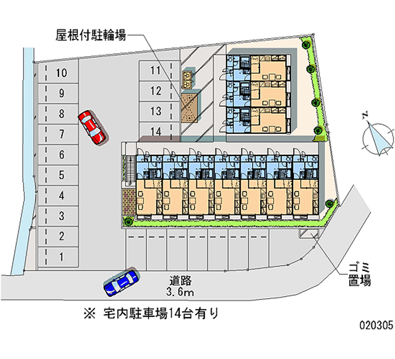 レオパレスエスペランサ 月極駐車場