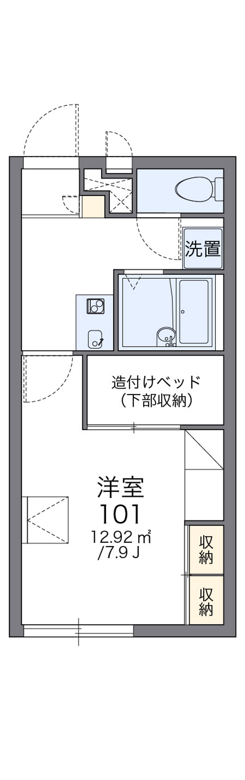 レオパレスたるさか 間取図