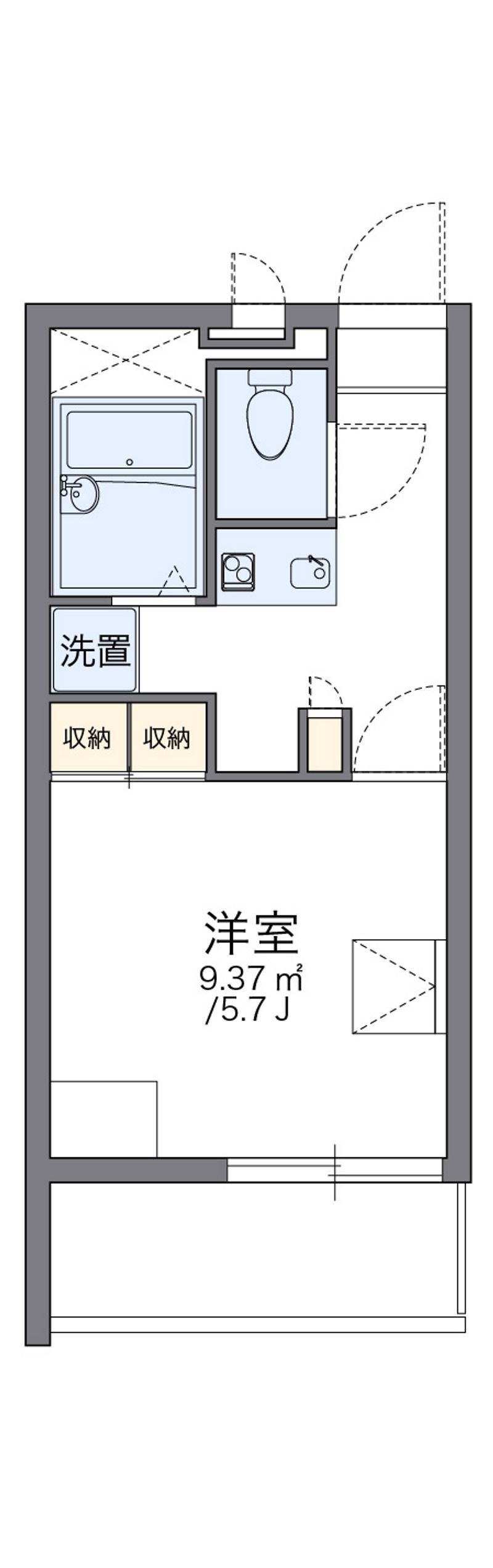 レオパレスクリア神野 間取図