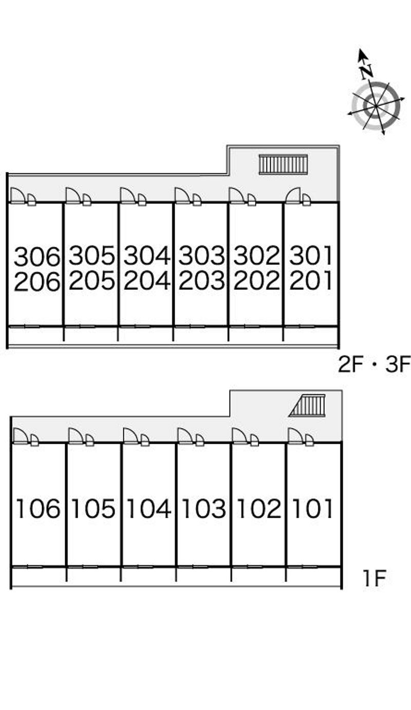 レオパレスオレンジ 間取配置図
