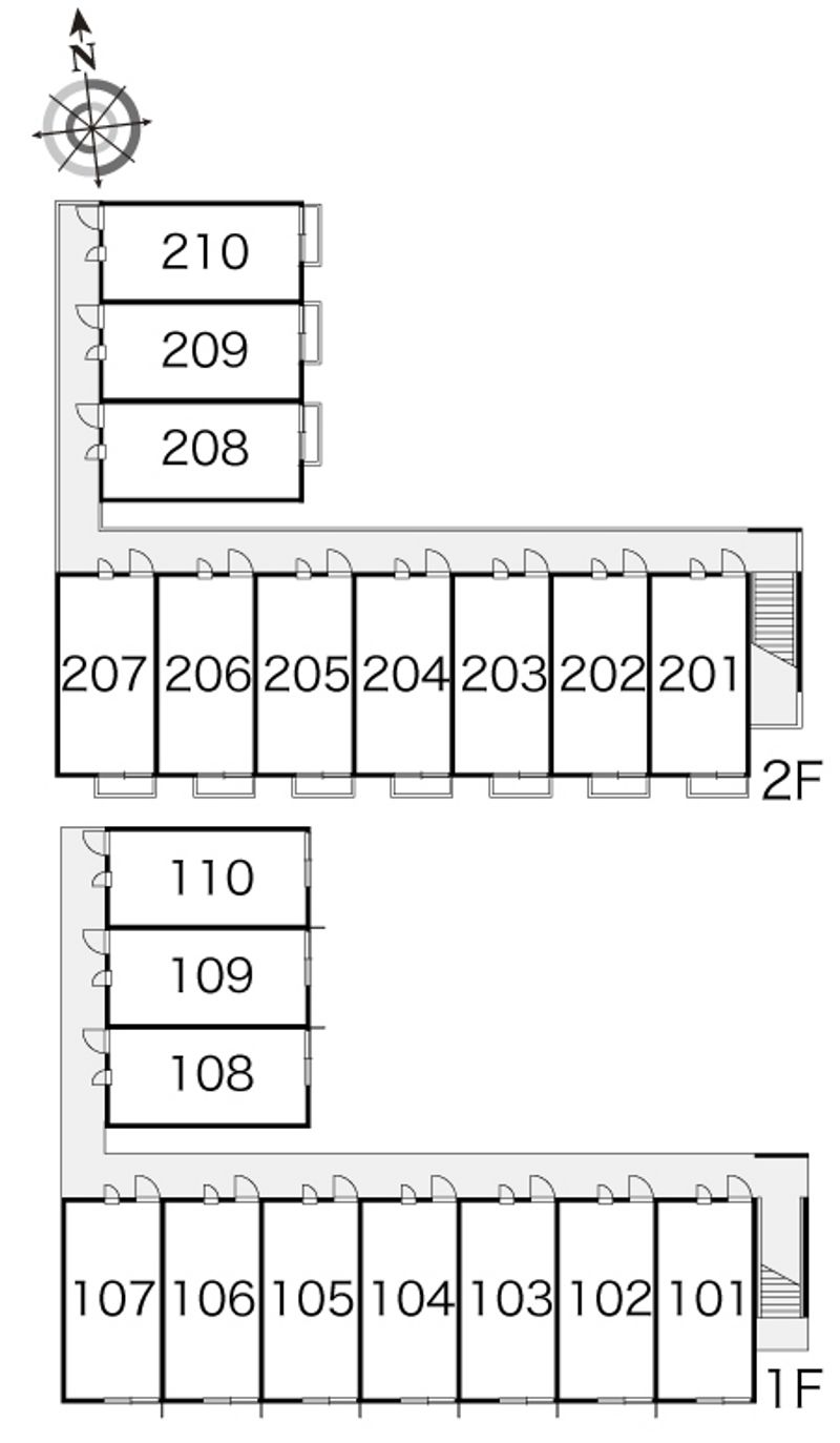 レオパレスブリランテ 間取配置図