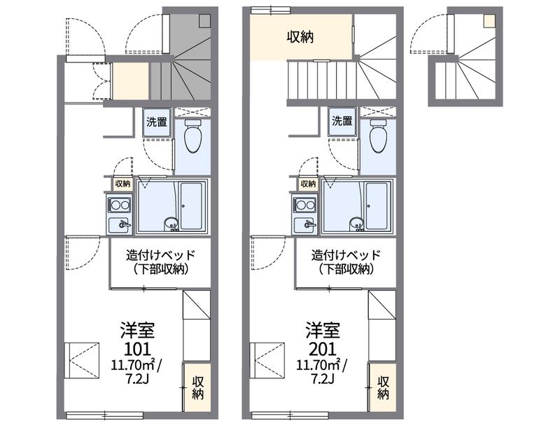 レオパレス沢田南 間取図