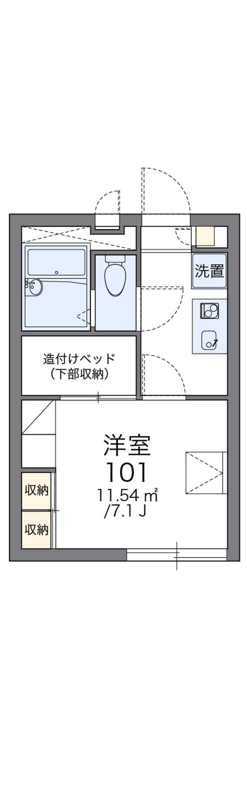 レオパレスルミエールⅠ 間取図