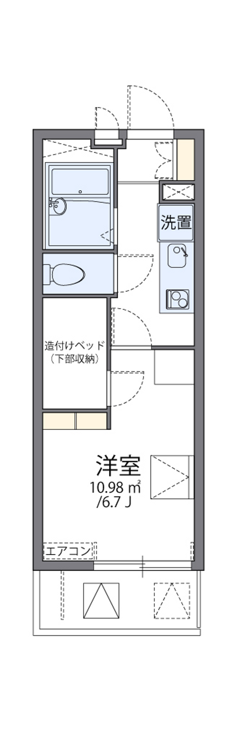 レオパレス森ノ宮中央 間取り
