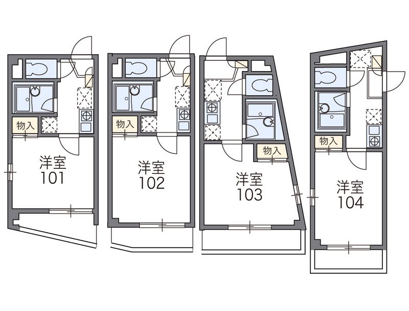 レオパレスミヨシ 間取図