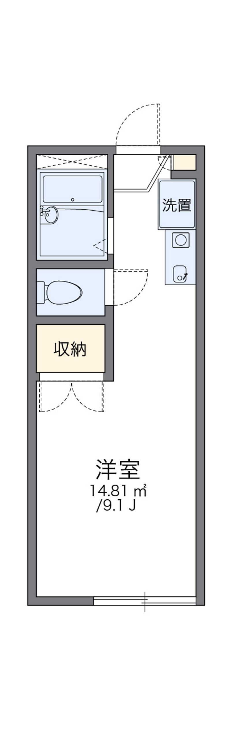 レオパレス藤本Ⅱ 間取図