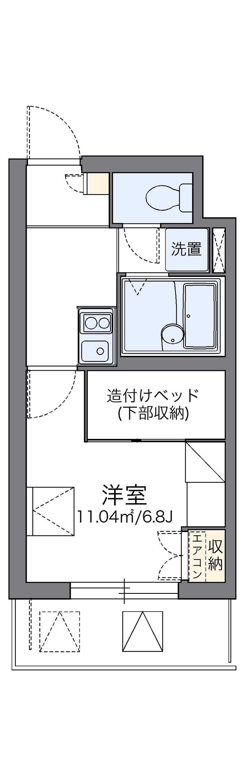 レオパレスシェル都Ⅲ 間取り